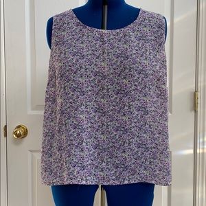 Notations Tank w/floral design